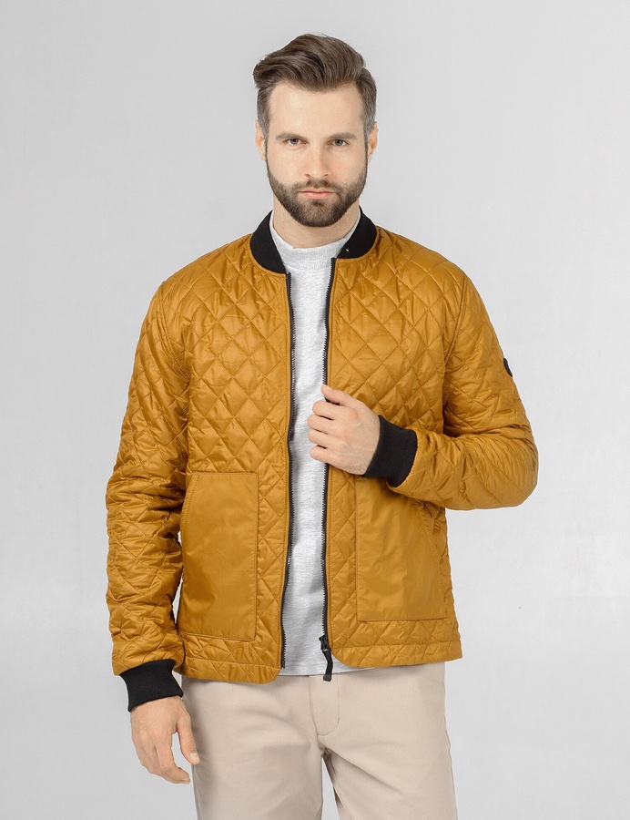 Стьобана куртка Quilt Jacket MA-1, Гірчичний, L