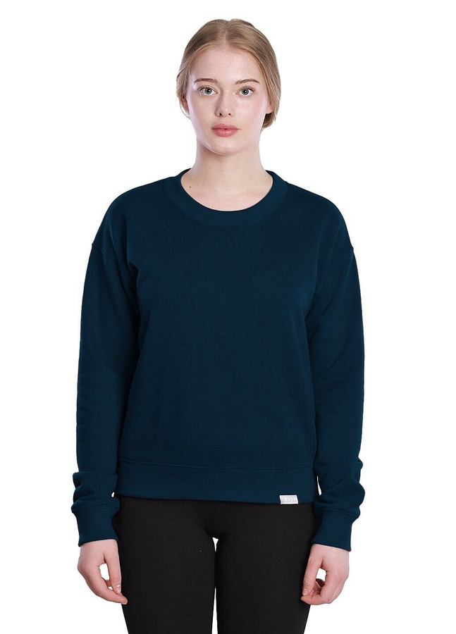 Relaxed sweatshirt, Темно-синій, L
