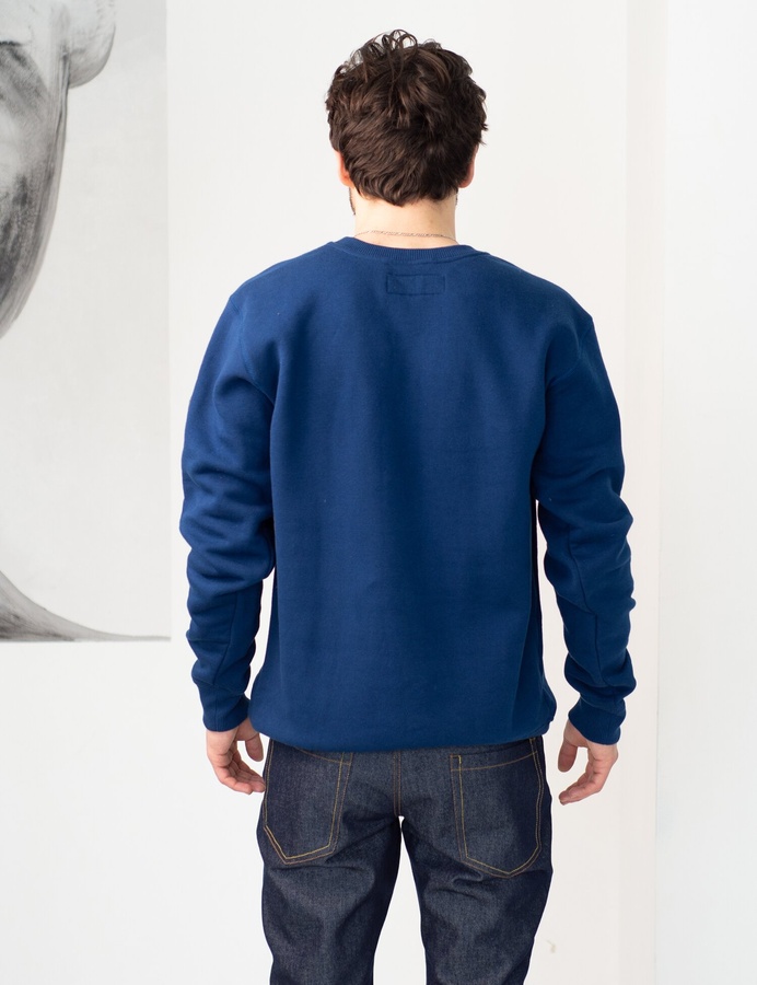 Basic Sweatshirt fleece, Темно-синій, XL