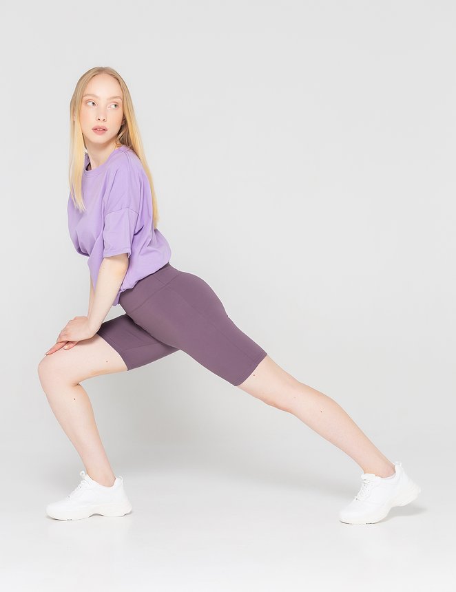Legging Shorts, Фиолетовый, XL