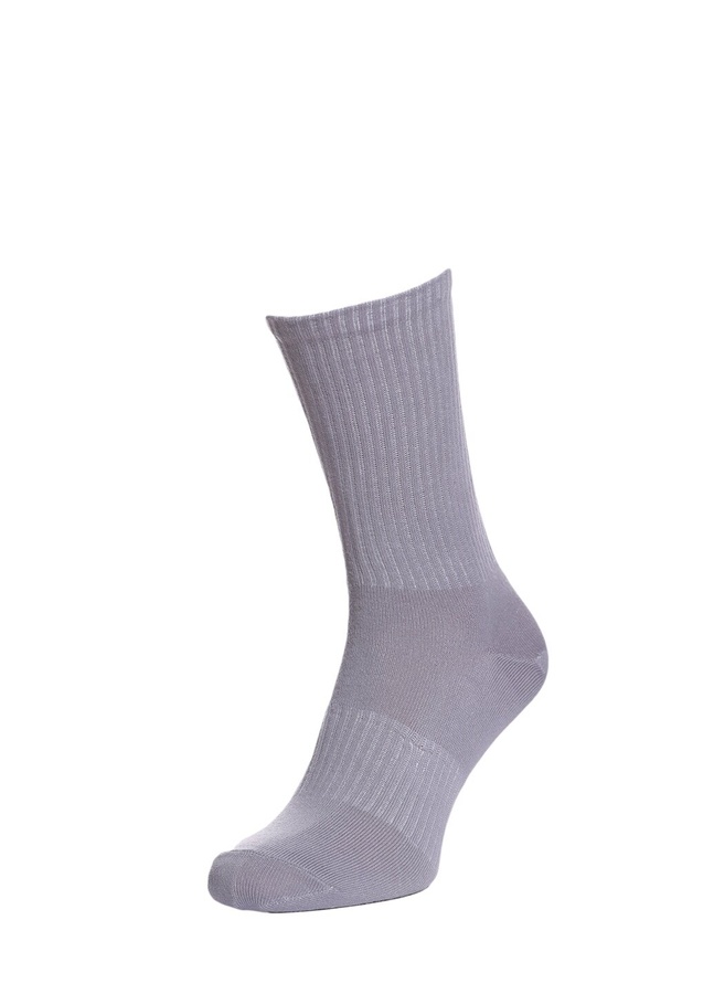 Ribbed socks, Сірий, 36-38