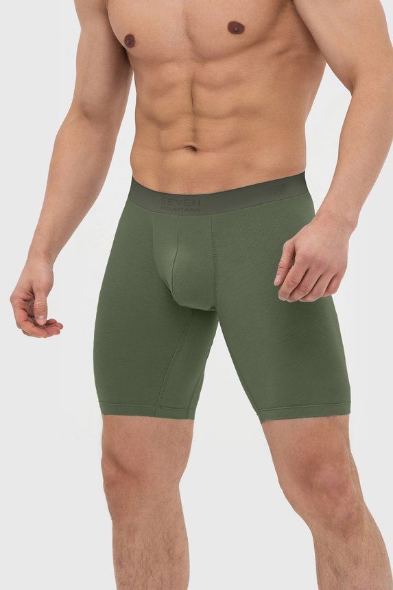 Подовжені боксери з буку - Modal, Зелений, S/M