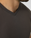 Футболка V-neck с хлопка, Тёмно-серый, S