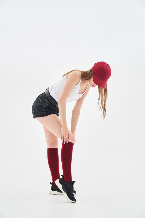 Woman Gaiters Socks, Бордовый, 37-39