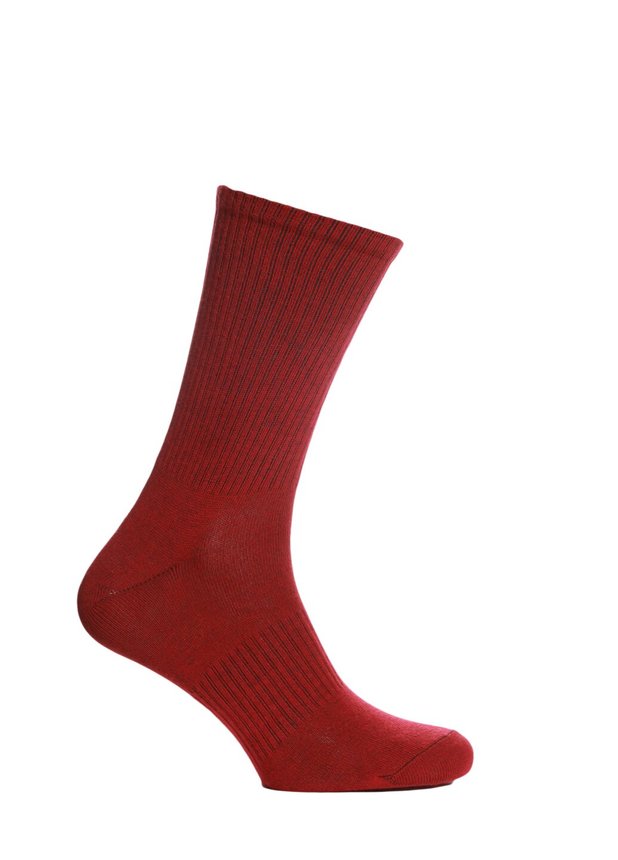 Ribbed socks, Бордовий, 38-40