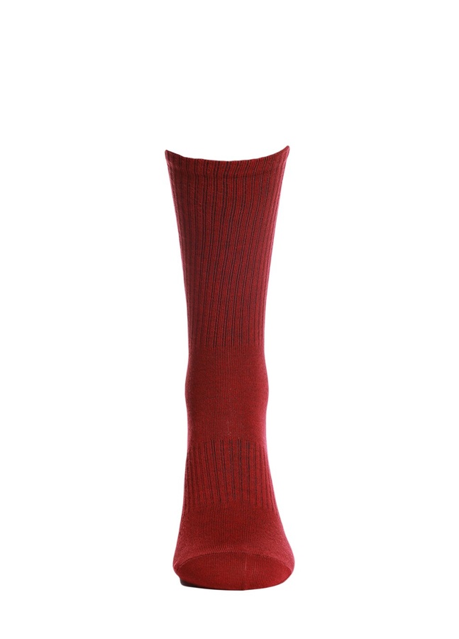 Ribbed socks, Бордовый, 36-38