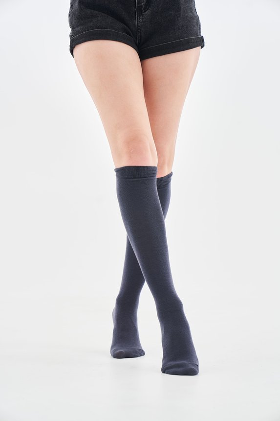 Woman Gaiters Socks, Тёмно-серый, 37-39