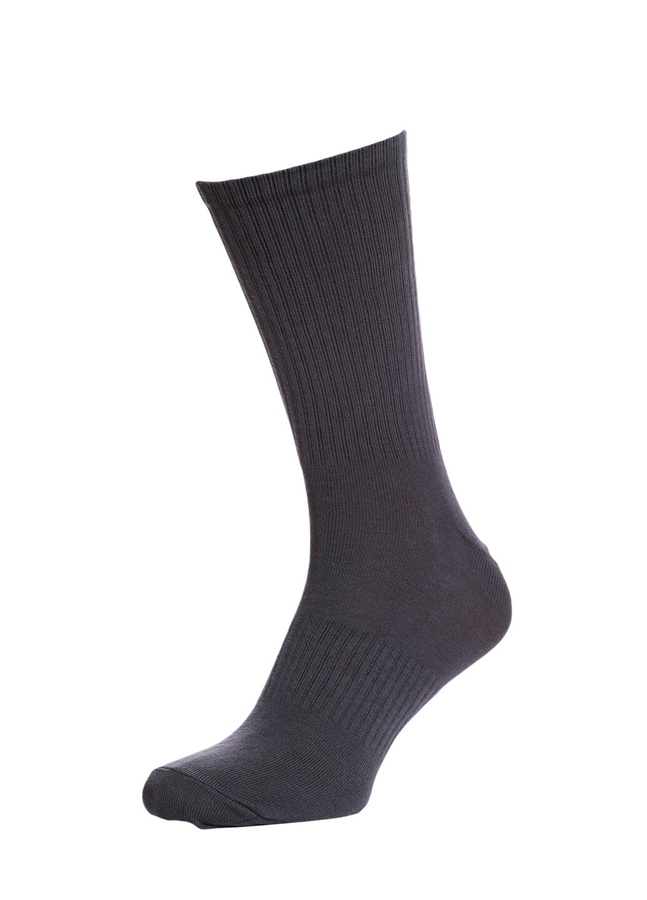 Ribbed socks, Темно-сірий, 38-40
