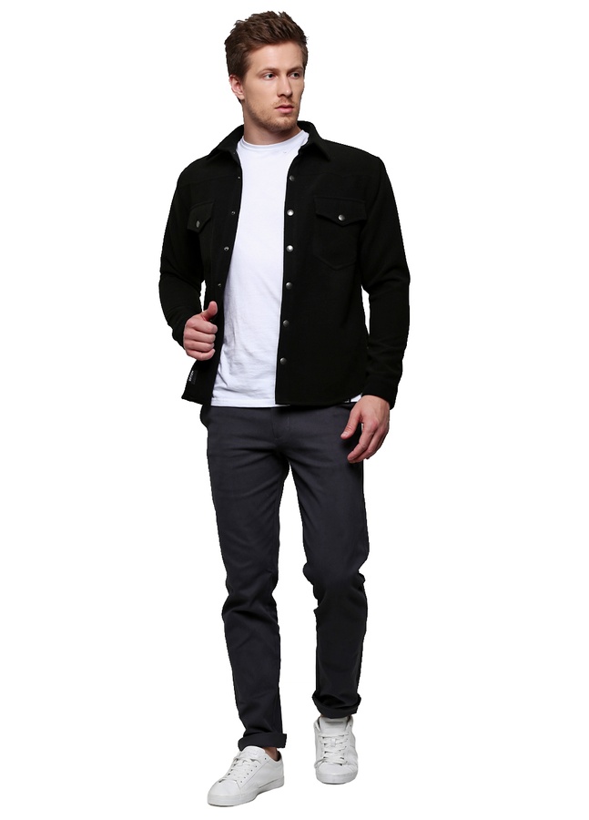 Cashmere Jacket, Чорний, XL