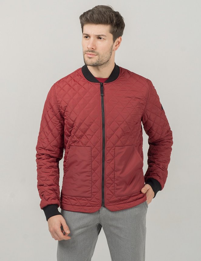 Стеганная куртка Quilt Jacket MA-1, Бордовый, M