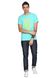 Graffity Wall Lime T-Shirt / Coral, Lime-Mint, L