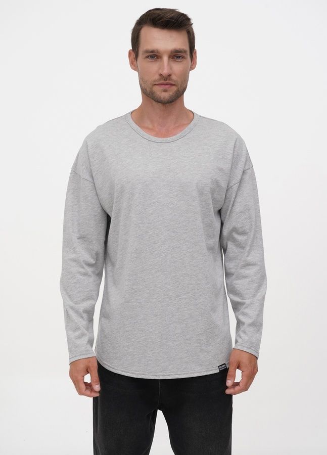 Long Sleeve Oversize Light, Grey melange, S/M