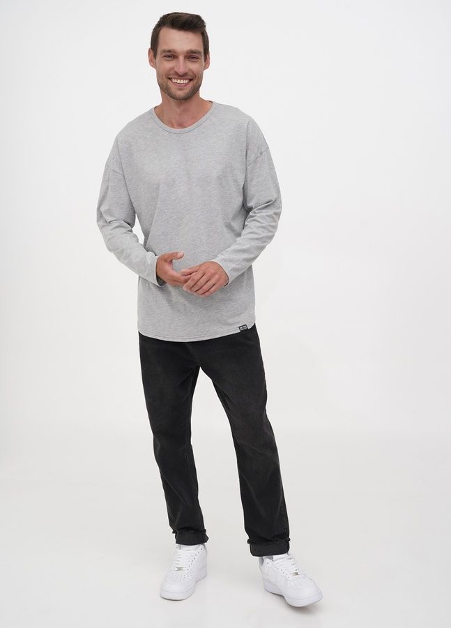 Long Sleeve Oversize Light, Grey melange, S/M