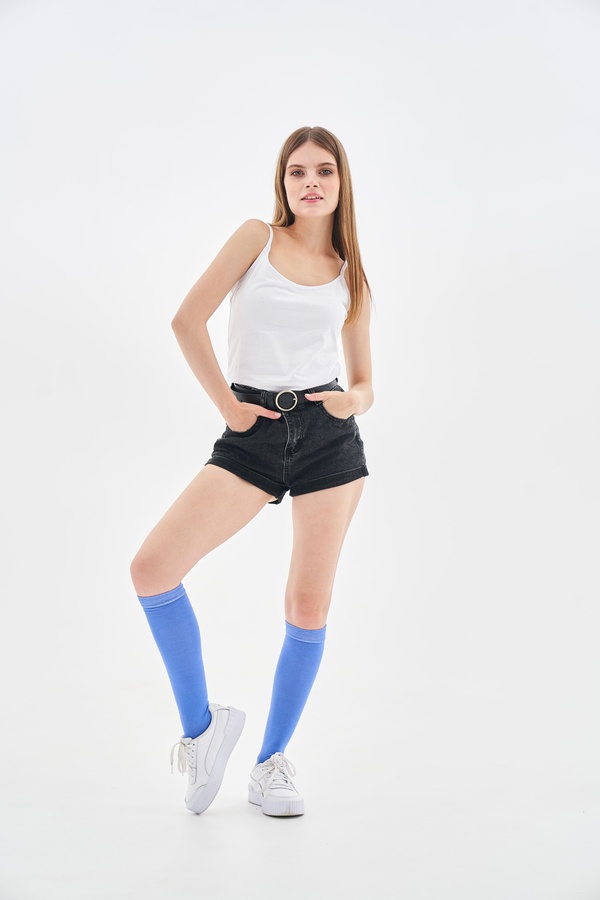 Woman Gaiters Socks, Світло Синій, 40-42