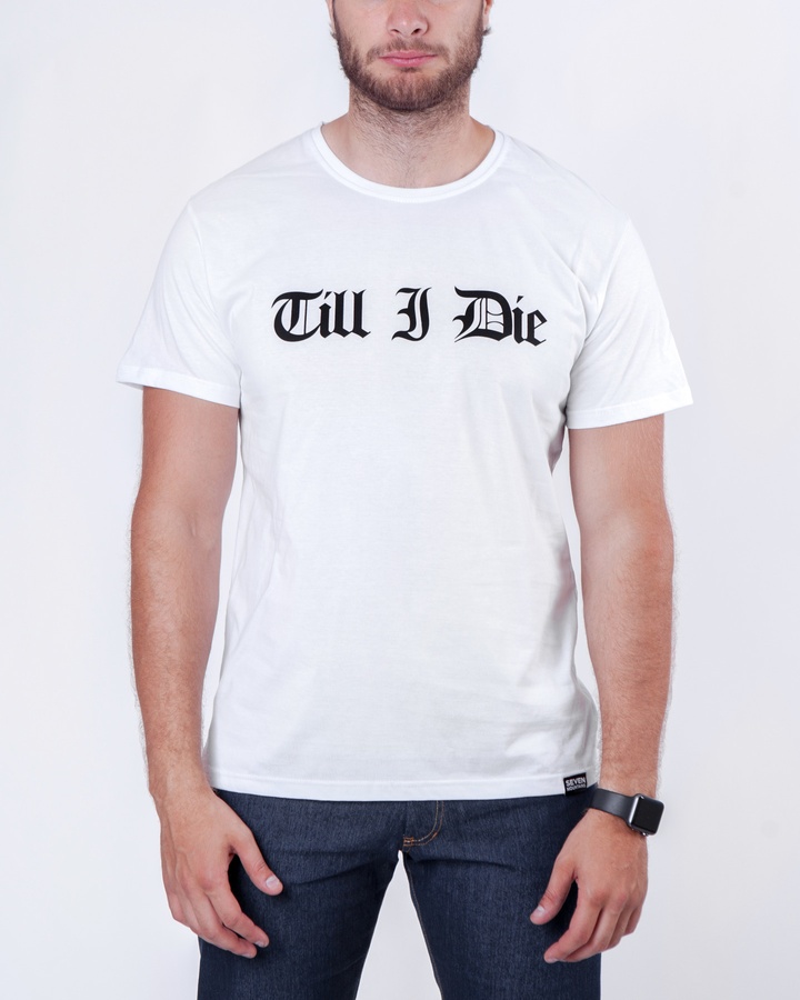 Till I Die T-Shirt / Black, Білий, M