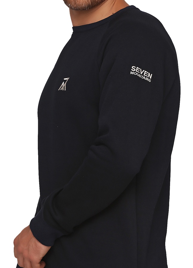 Sweatshirt Logo 7M, Темно-синий, S