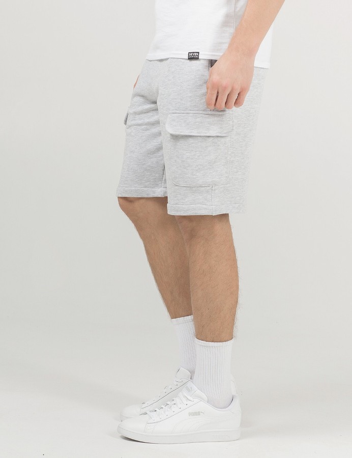 Knit cargo shorts, Сірий меланж, S/M