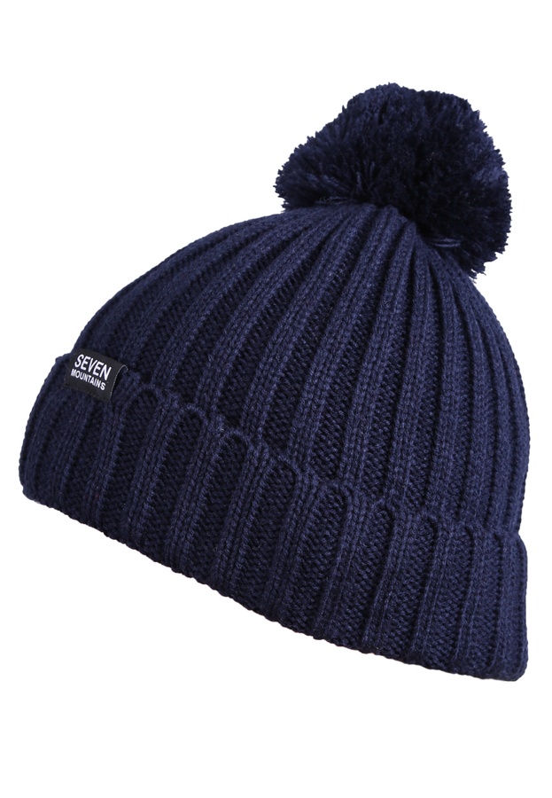 Pom Hat, Темно-синій, one size