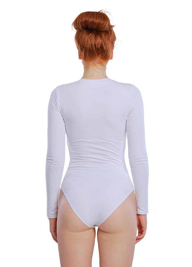 Button bodysuit, Белый, S