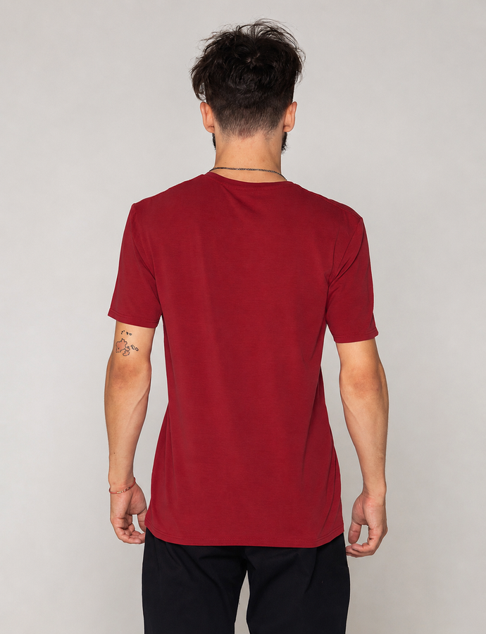 Футболка класична - Tencel, Бордовий, M