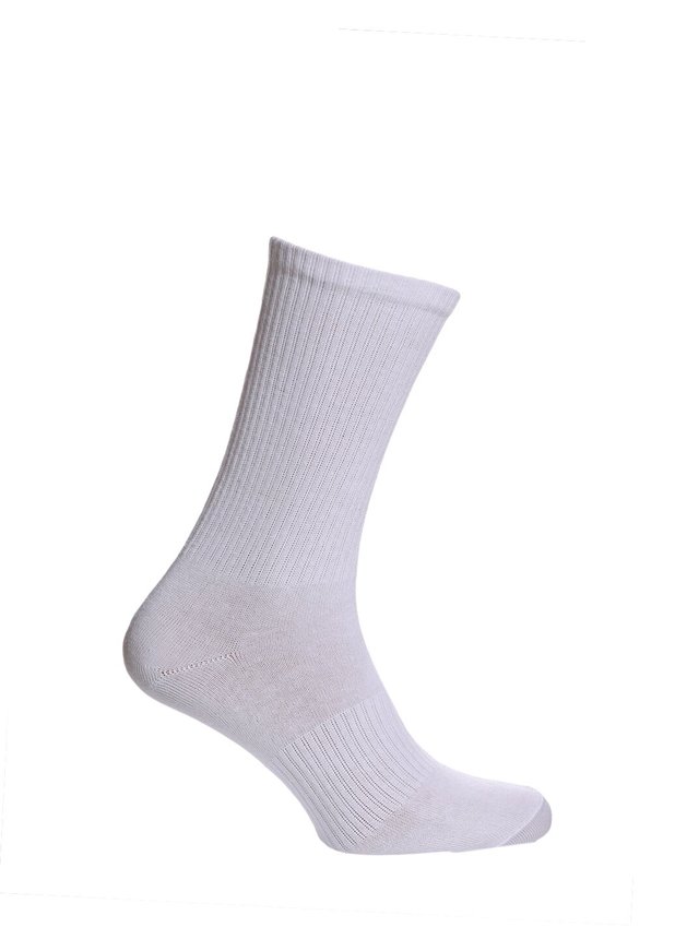 Шкарпетки в рубчик, Білий, 40-42