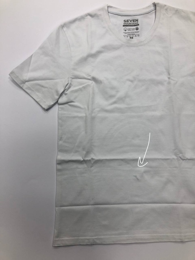 Базова футболка з надщільної бавовни - Білий, Білий, M