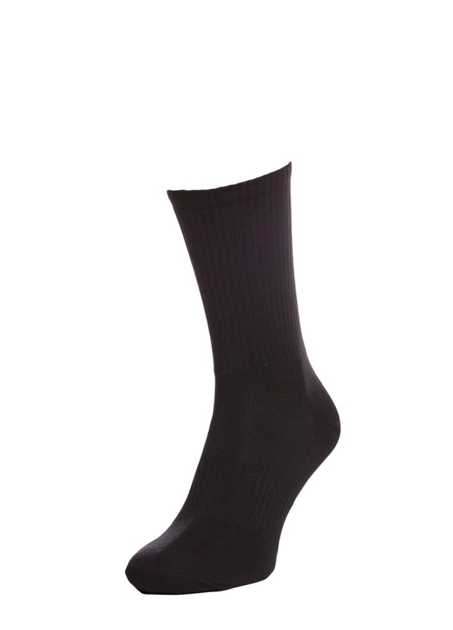 Шкарпетки в рубчик, Чорний, 40-42