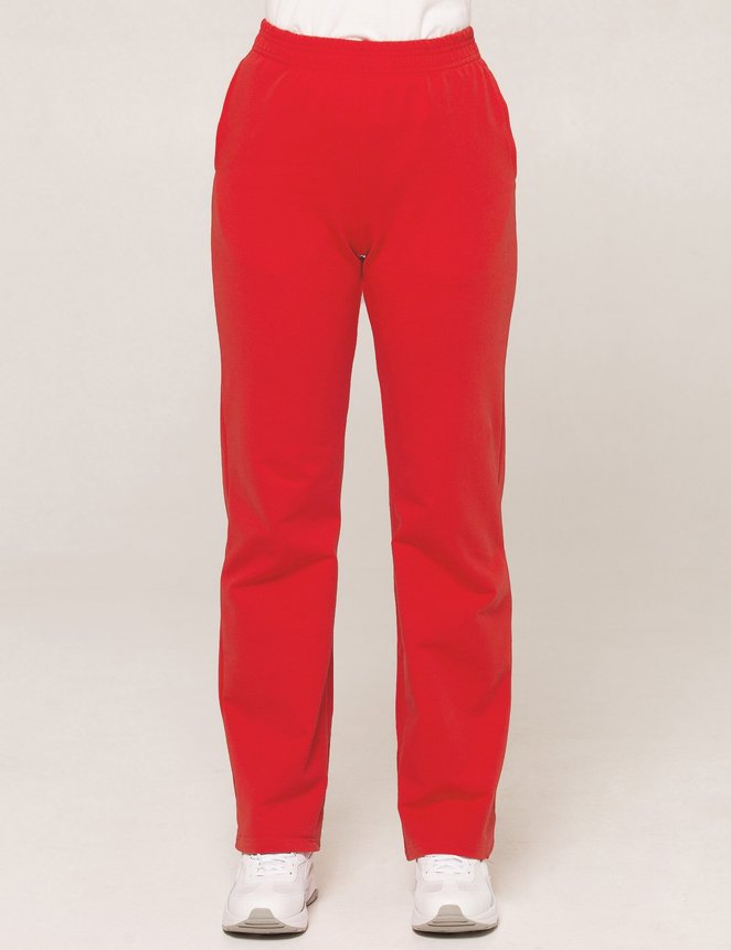 Straight leg sweatpants, Красный, M
