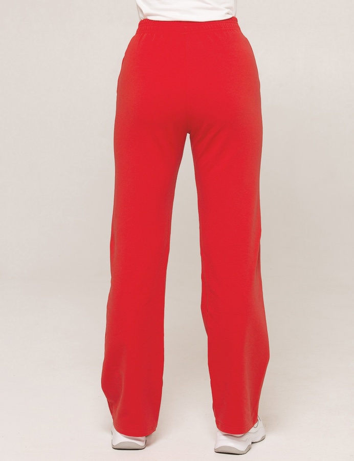 Straight leg sweatpants, Красный, XL