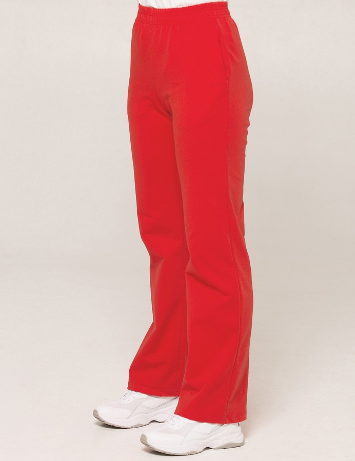 Straight leg sweatpants, Красный, M