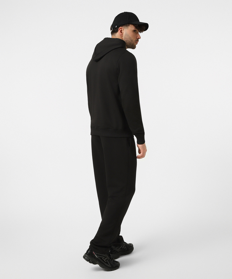 Basic  Hoodie Tracksuit, Black, L