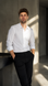Tencel Shirt, White, XXL