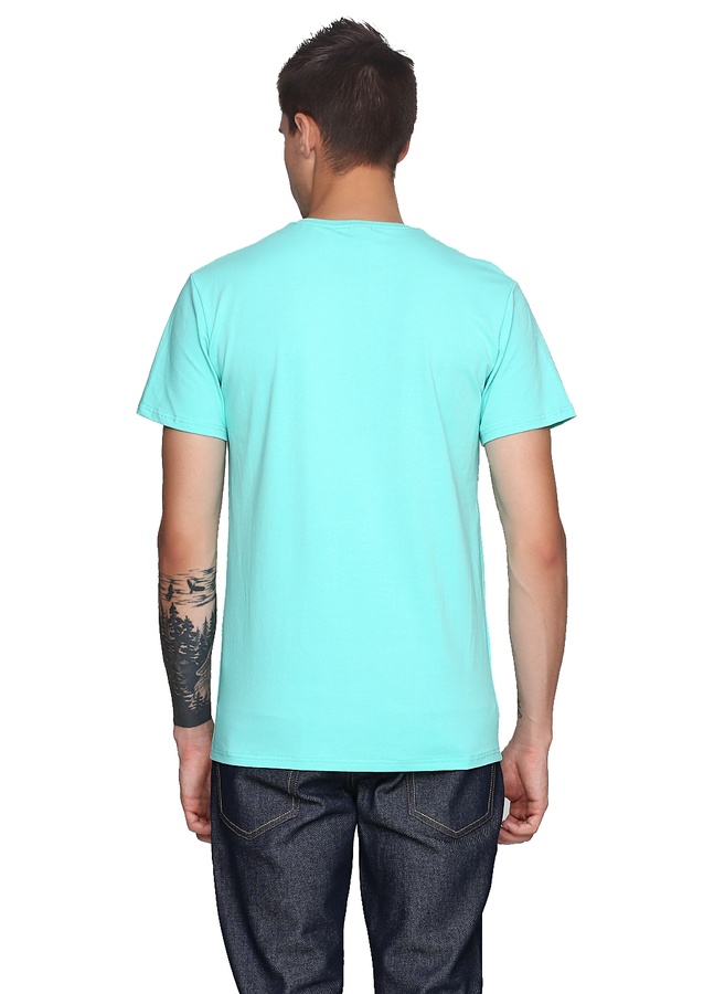 Graffity Wall Lime T-Shirt / Coral, White-Mint, S