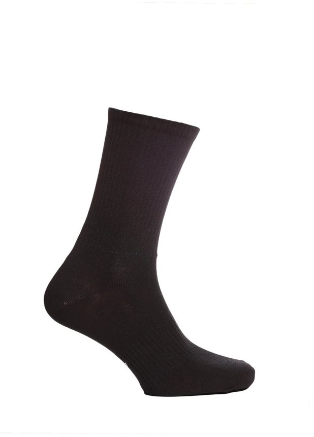Шкарпетки в рубчик утеплені, Чорний, 43-45