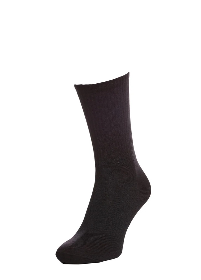 Шкарпетки в рубчик утеплені, Чорний, 40-42