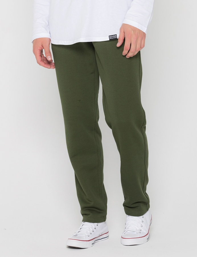 Трикотажні штани з прямим низом , Зелений, S/M