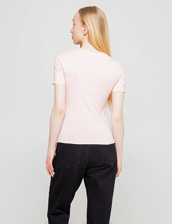 Basic T-shirt EL, Рожевий меланж, XL