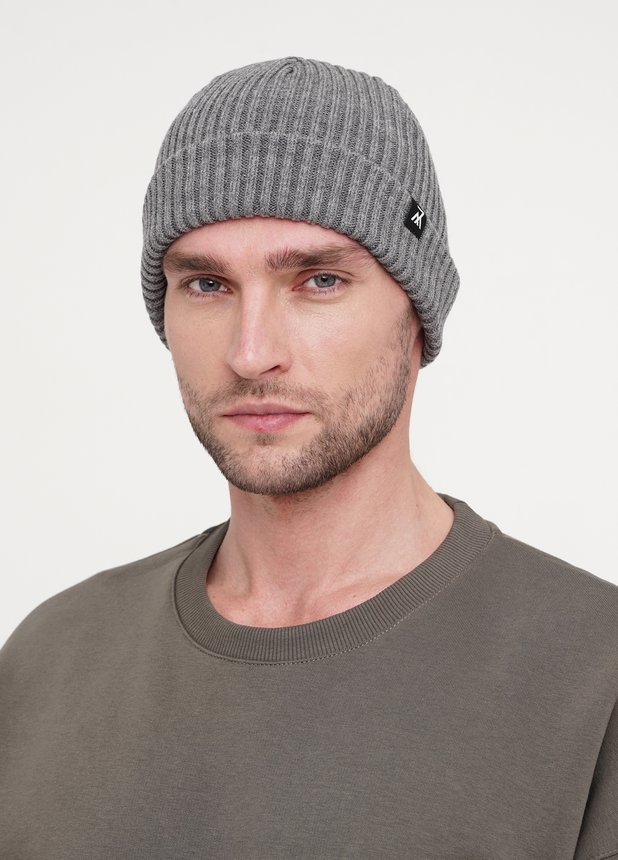 Зимова шапка, Сірий, one size