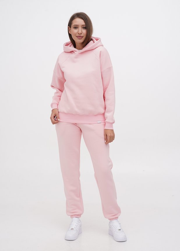 Спортивний костюм жіночий на флісі, Рожевий, M